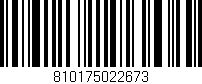 Código de barras (EAN, GTIN, SKU, ISBN): '810175022673'
