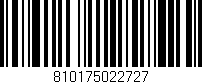 Código de barras (EAN, GTIN, SKU, ISBN): '810175022727'