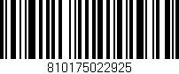 Código de barras (EAN, GTIN, SKU, ISBN): '810175022925'