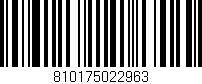 Código de barras (EAN, GTIN, SKU, ISBN): '810175022963'