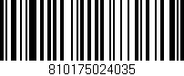 Código de barras (EAN, GTIN, SKU, ISBN): '810175024035'
