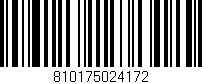 Código de barras (EAN, GTIN, SKU, ISBN): '810175024172'