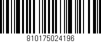Código de barras (EAN, GTIN, SKU, ISBN): '810175024196'