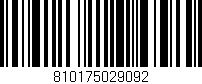 Código de barras (EAN, GTIN, SKU, ISBN): '810175029092'