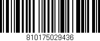 Código de barras (EAN, GTIN, SKU, ISBN): '810175029436'