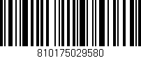 Código de barras (EAN, GTIN, SKU, ISBN): '810175029580'