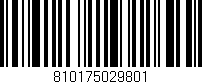 Código de barras (EAN, GTIN, SKU, ISBN): '810175029801'