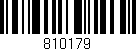 Código de barras (EAN, GTIN, SKU, ISBN): '810179'