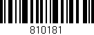 Código de barras (EAN, GTIN, SKU, ISBN): '810181'