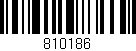 Código de barras (EAN, GTIN, SKU, ISBN): '810186'