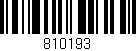 Código de barras (EAN, GTIN, SKU, ISBN): '810193'
