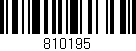 Código de barras (EAN, GTIN, SKU, ISBN): '810195'