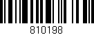 Código de barras (EAN, GTIN, SKU, ISBN): '810198'