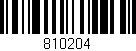 Código de barras (EAN, GTIN, SKU, ISBN): '810204'