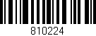 Código de barras (EAN, GTIN, SKU, ISBN): '810224'
