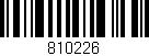 Código de barras (EAN, GTIN, SKU, ISBN): '810226'