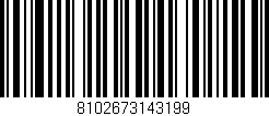Código de barras (EAN, GTIN, SKU, ISBN): '8102673143199'