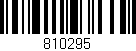 Código de barras (EAN, GTIN, SKU, ISBN): '810295'