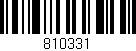 Código de barras (EAN, GTIN, SKU, ISBN): '810331'