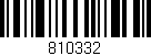 Código de barras (EAN, GTIN, SKU, ISBN): '810332'