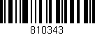 Código de barras (EAN, GTIN, SKU, ISBN): '810343'