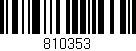 Código de barras (EAN, GTIN, SKU, ISBN): '810353'