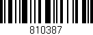 Código de barras (EAN, GTIN, SKU, ISBN): '810387'