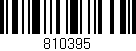 Código de barras (EAN, GTIN, SKU, ISBN): '810395'