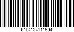 Código de barras (EAN, GTIN, SKU, ISBN): '8104134111594'