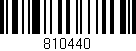 Código de barras (EAN, GTIN, SKU, ISBN): '810440'