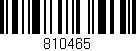 Código de barras (EAN, GTIN, SKU, ISBN): '810465'