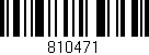 Código de barras (EAN, GTIN, SKU, ISBN): '810471'
