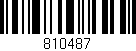 Código de barras (EAN, GTIN, SKU, ISBN): '810487'