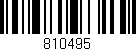 Código de barras (EAN, GTIN, SKU, ISBN): '810495'