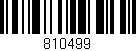 Código de barras (EAN, GTIN, SKU, ISBN): '810499'