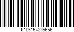 Código de barras (EAN, GTIN, SKU, ISBN): '8105154335656'