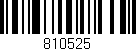 Código de barras (EAN, GTIN, SKU, ISBN): '810525'