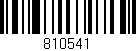 Código de barras (EAN, GTIN, SKU, ISBN): '810541'