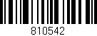Código de barras (EAN, GTIN, SKU, ISBN): '810542'