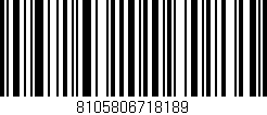 Código de barras (EAN, GTIN, SKU, ISBN): '8105806718189'