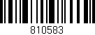 Código de barras (EAN, GTIN, SKU, ISBN): '810583'