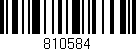 Código de barras (EAN, GTIN, SKU, ISBN): '810584'