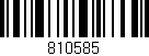 Código de barras (EAN, GTIN, SKU, ISBN): '810585'