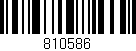 Código de barras (EAN, GTIN, SKU, ISBN): '810586'