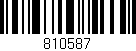 Código de barras (EAN, GTIN, SKU, ISBN): '810587'