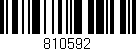 Código de barras (EAN, GTIN, SKU, ISBN): '810592'