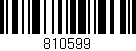 Código de barras (EAN, GTIN, SKU, ISBN): '810599'