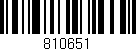 Código de barras (EAN, GTIN, SKU, ISBN): '810651'