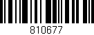 Código de barras (EAN, GTIN, SKU, ISBN): '810677'