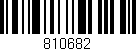 Código de barras (EAN, GTIN, SKU, ISBN): '810682'